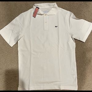 Boys brand new with tags size L white Vineyard Vines polo shirt